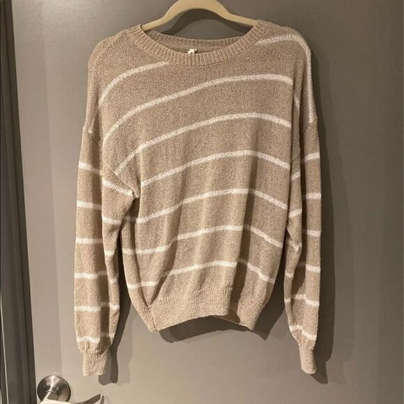 Shop Impressions Women’s Lightweight Striped Sweater Size Small Medium NWOT - Picture 1 of 8